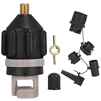 SUP Pumpenadapter, SUP Adapter für Kompressor, SUPs Ventil Adapter mit 5 Gasdüse, Schlauchboot Ventiladapter, für Aufblasbares Ruderboot, Stand Up Paddling Board