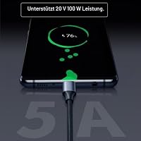CY-Kabel USB-C, USB-C, 100 W, Typ-C-Stecker auf Stecker, Kabel nach oben und unten, abgewinkelt, USB 3.0, 20 V, 5 A, GEN2, 10 Gbit/s, 100 W, Aufladen für Laptop, Tablet, Telefon – Ansicht 9