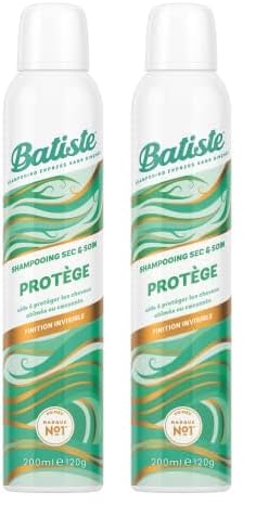 BATISTE Shampooing Sec et Soin - Protège - Pour Cheveux Abimés, Fragilisés - Finition Invisible - 200 ml (Lot de 2)