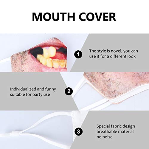 KESYOO Capa Facial Anti-PluiçãLavável E Reutilizável Bandana Engraçada Capa Facial PrteçãCntra Alerg