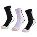 WDEC 3 Paia Calze da Calcio da Uomo da Calcio Calzettoni Sportivi Calcio Antiscivolo da Adulto, Sportivi Anti-Scivolo, con Pallini in Gomma, Traspirante Assorbimento degli Urti