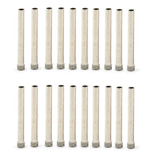 JINGLING 5mm Diamond Drill Bit, 3/16' Diamond Drill Bits for Glass, Coated Core Drill Hole Saw Drilling Tools for Rocks