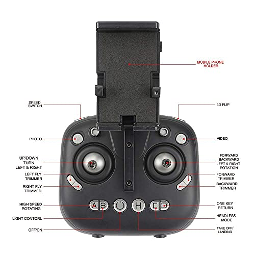 Avión teledirigido aéreo con cámara WiFi FPV HD y batería modular 3