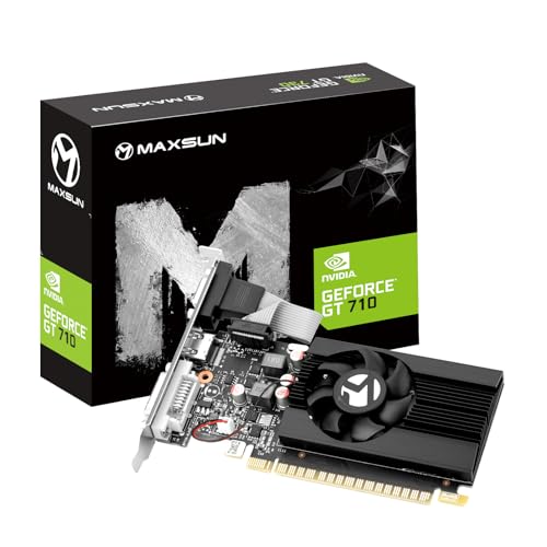 maxsun GeForce GT 710 - Scheda grafica video a basso profilo...