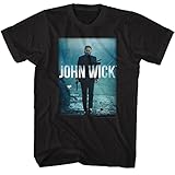 John Wick T Shirt DVD Cover Art John Wick Black Adult Short Sleeve T Shirts Action Movie Graphic Tees Men