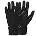 Men's Moisture Wicking Micro-fleece Running Sport Gloves - Color: Black Size: Large