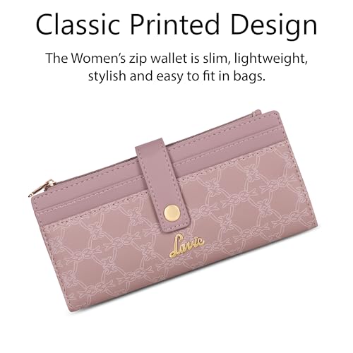 Image of Lavie Women's Monogram Safiya Bi-Fold Zip Wallet | Gift for Women