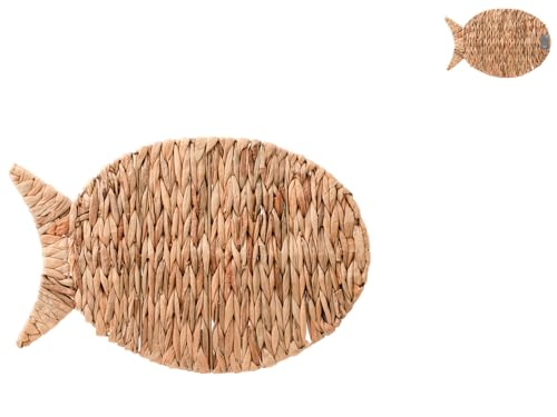 H&H Tovaglietta In Foglia Di Giacinto A Forma Di Pesce Cm51X35