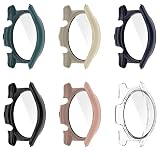 [6-Pack] Senter Case Built in Tempered Glass Screentector for Honor Watch GS3 Smartwatch,Hard PC Case Ultra-Thin Bumper Overalltective Cover for Honor Watch GS3
