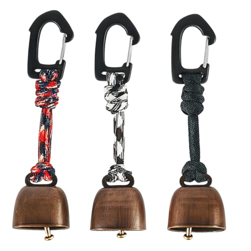 KIRZAX - KIRZAX 3pcs Cloches résistantes aux Ours,Cloches résistantes aux Ours pour la randonnée,Cloches résistantes aux Ours bruyantes,sifflet de sécurité pour Le Camping,l'extérieur,Couleur aléatoire - -38%