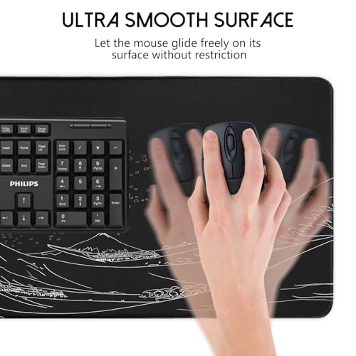 FreeNook Mouse Pad Gaming Mousepad,31.5 x 11.8 Inch Big Mousepads for Keyboard and Mouse,Suitable for School,Office,Home by FreeNook - Used condition - Image 6