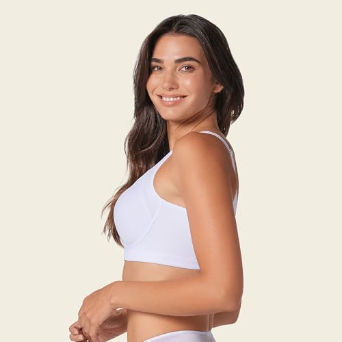 Leonisa Everyday Wireless Bras for Women, Light Support Bra, Comfortable Back Smoothing Design