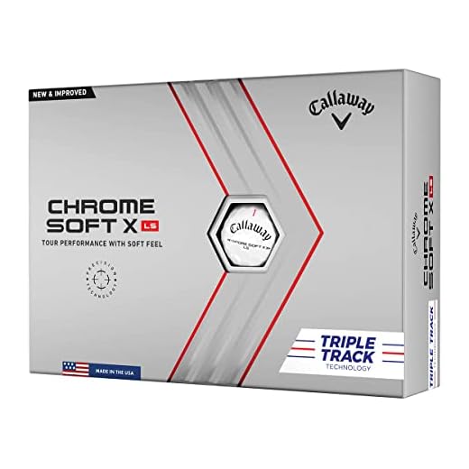 Callaway Chrome Soft X LS Triple Track Golf Balls, Unisex-Adult, Blanco, L