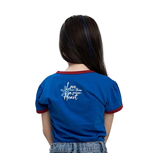 Camiseta Infantil Disney Princess Frozen Anna Verde Porcelana 10