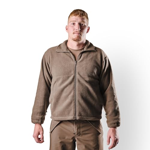 Image of Tru-Spec Men's Polar Fleece Jacket - Warm & Lightweight Outerwear for Outdoor Adventures, Versatile Casual Coat