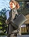LOVEVOOK Laptoptasche Damen 15,6 Zoll, Leicht Aktentasche Arbeitstasche Handtasche Groß, Elegant Laptop Bag Business Shopper Tasche Lehrertasche Schultertasche Women für Uni Schule Büro, Schwarz