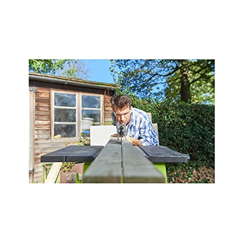 Pack RYOBI Scie sur table électrique RTS1800EF G 254mm piètement rétractable roues extension lame carbure SB254T48A1 - vue 4