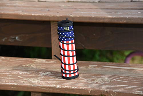 Image of Full Auto, High Temp Alpha Suppressor /Silencer Cover 7.5 inch American Flag