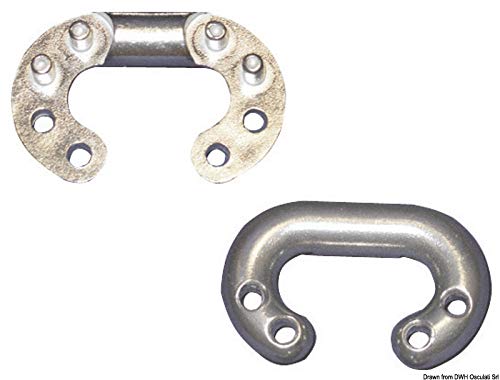 Maillon à river Osculati 12mm goujons inox 316 liaison chaîne marine
