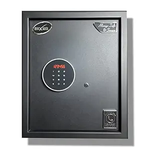 Maxwel Safe (40 Litres) Digital Electronic Touchscreen Locker | Safes for Storage | Lockbox with Key | Home Safe & Hotel Safe | Steel Lockers for Cash Jewelry Important Documents - 40 Litres