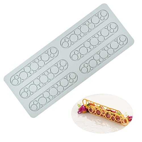 3D Hollow Silicone Mold Chocolate Silicone Molds Sugar Craft Cake Decoration Geometric Shaped Candy Mold Cupcake Top, Polymer Clay