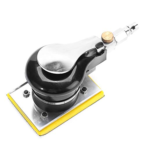 Mini Air Sander, Pneumatic Polishing Tool Air Sander 75 * 100mm Handheld Grinder Polisher Pneumatic Polishing Tool 10000RPM - Image 2
