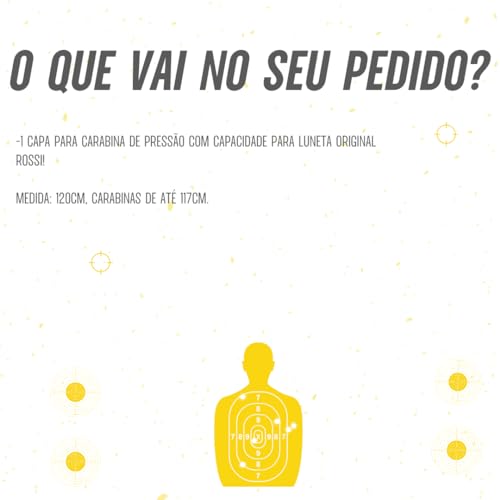 Capa de Proteção Case Para Carabina de Pressão com Luneta Bolsa de Transporte de Espingarda Espumada