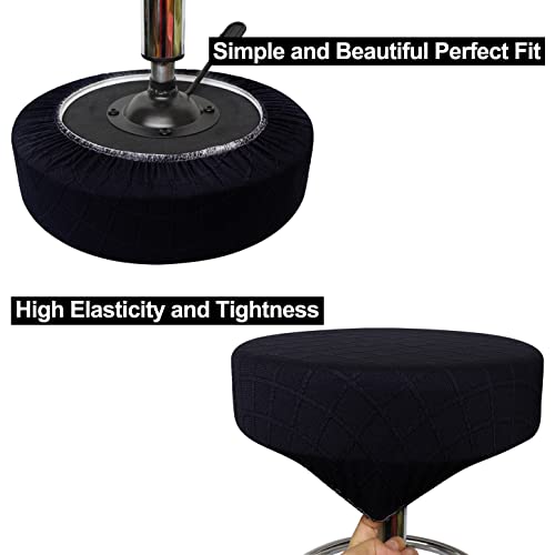 HuaLiSiJi Stool Covers Round 30-40cm/12-15.7" Round Bar Stool Covers - Image 4