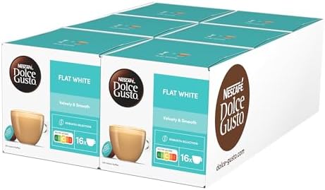 NESCAFÉ DOLCE GUSTO Flat White Kaffeekapseln (6 x 16 Kapseln)