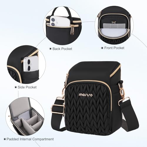 Bolso pequeño para cámara mirrorless y digital negro miniatura 5
