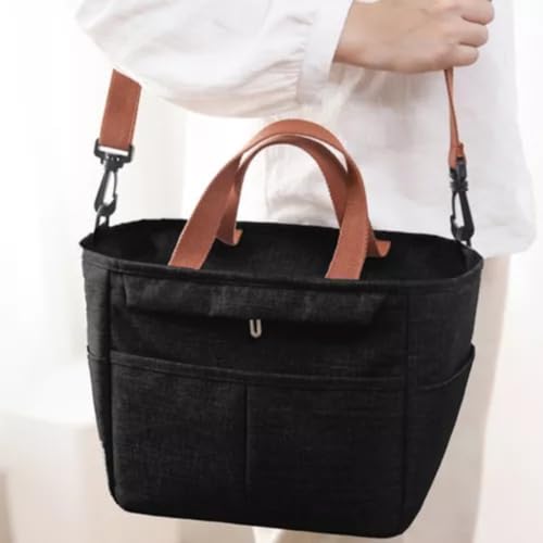 vitease - Bolsa Sacola Térmica Grande Espaçosa Alça Ajustável Transversal Marmitas Marmiteiro Adulto