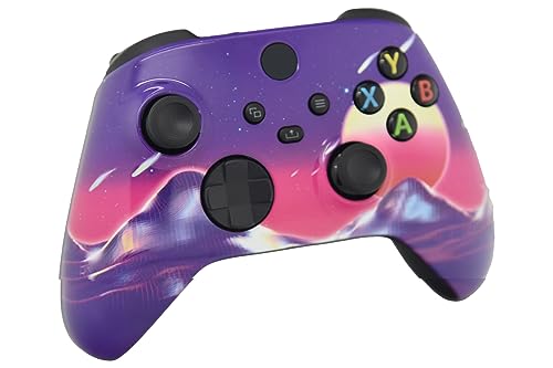 Image of ProControllers LLC Hand Airbrushed Fade Custom Controller Compatible with Xbox Series X /S & Xbox One (Series X /S Cyber Sky)