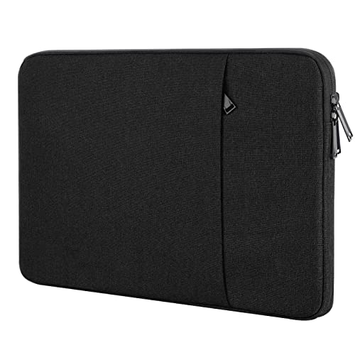 Boojarr 14-15.6 Inch Laptop Sleeve Case Compatible with 16 Inch New MacBook Pro/ 14 Inch MacBook Pro, Lenovo Asus Dell Hp Chromebook Notebook Waterproof Shockproof Computer Cover Bag, Black