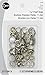 Dritz 25-R Pearl Snap Fasteners, White, Size 16 (7/16-Inch) 12-Count