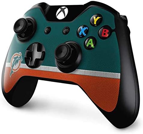 Skinit Decal Gaming Skin Compatible with Xbox One Controller - Officially Licensed NFL Miami Dolphins Vintage Design