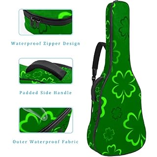 Hondank Housse de protection imperméable pour guitare acoustique Motif trèfles Épaisseur 1 cm, Multicolore 04, 42.9×16… - Les Beatles, Paul McCartney, John Lennon, RIngo Starr, George Harrison Hondank Housse de protection imperméable pour guitare acoustique Motif trèfles Épaisseur 1 cm, Multicolore 04, 42.9x16… – Image 4