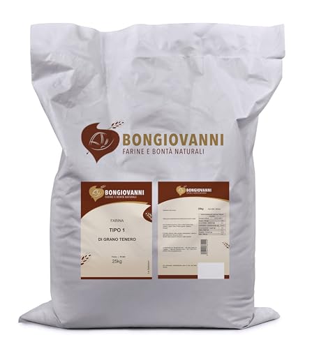 BONGIOVANNI FARINE E BONTA' NATURALI Farina Tipo 1 di Grano Tenero 5Kg