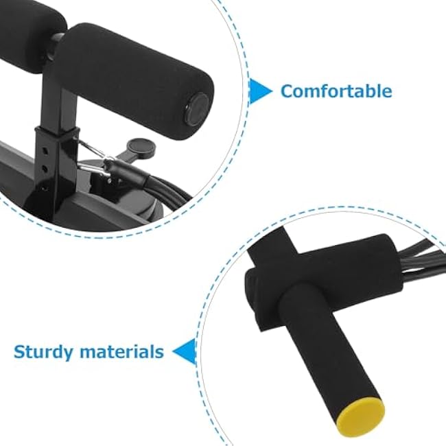 BESPORTBLE Ab Training Machine with Suction Cups Adjustable Sit Up Workout Equipment for Home Fitness Core Muscle Training Accessories