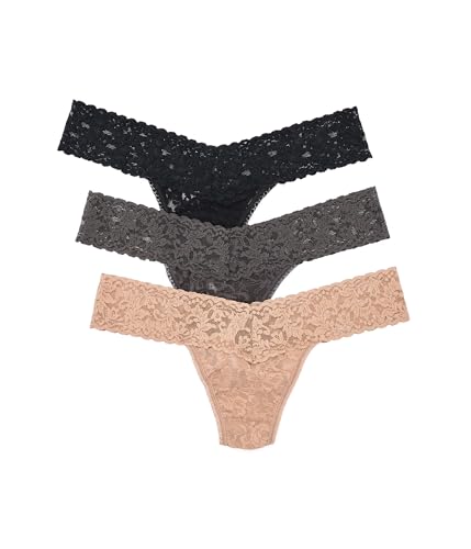 Image of hanky panky - Signature Lace Low Rise Thongs for Women | Lacy Lingerie Underwear | 3 or 5 pack