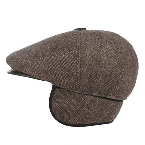 Men's Winter Warm Golf Cap with Earmuff (Brown, Free Size)-image-23