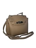 [Rebecca] ショルダーバッグ 2WAY 手さげ バッグ 牛本革 レディース LR-818597 牛革 本革 レザー BAG (オークブラウン)