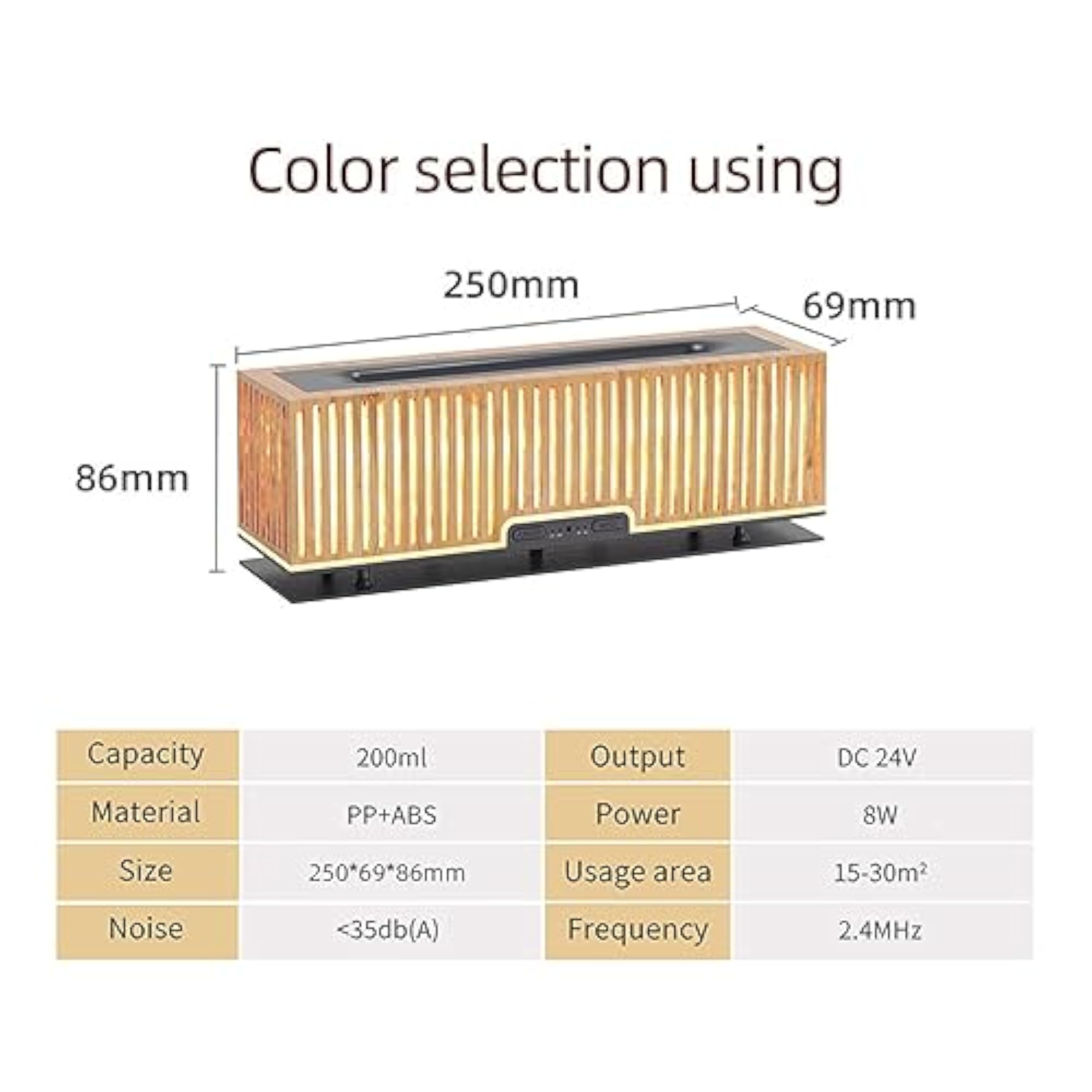 Essential Diffuser Home Desktop with Flame Effect