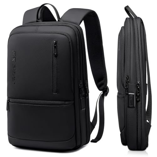 Slim Laptop Backpack for Men with USB Charging