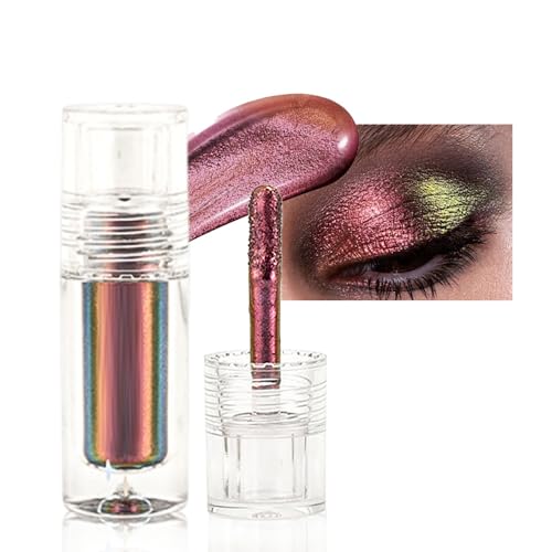 MooGlamor 6 Pcs Glitter Eye Shadow Stick Shimmer Eye Shadow Set with Two-Color Gradient and Waterproof Eyeshadow Pen for Long Lasting Eye Makeup Gift