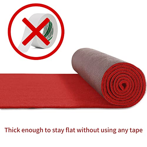Hombys Extra Thick Red Carpet Runner For Events, 3X10 Feet Not Slip Red Aisle Runway Rug For Party Wedding & Special Events Decorations #TOP2