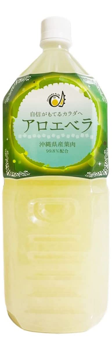 Amazon.co.jp: 沖縄県産アロエベラジュース 葉肉入り 2L （2000ml