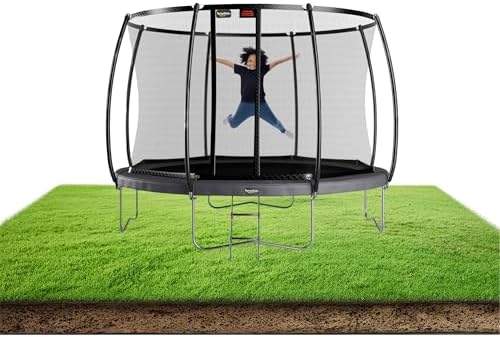 Avyna Pro-Line Above-Ground Trampoline with Safety Enclosure - La...