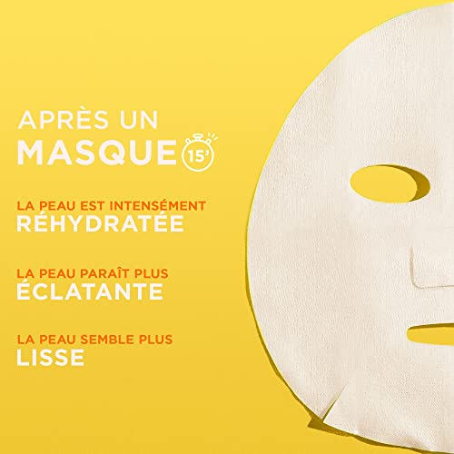 Masque Visage Tissu Vitamine C Booster D'eclat Skinactive Garnier Le Masque Tissu - vue 4