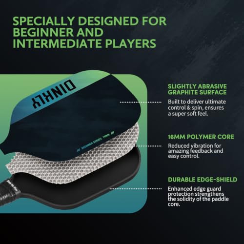 Image of Pickleball Paddles Set of 2 /4- USAPA Approved Graphite /Fiberglass Pickleball Racket, 2 Pickleball Rackets, 4 Balls and 1 Portable Carry Bag, Aesthetic Pickle Ball Set for Men Women Beginners
