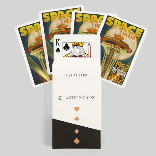 Baraja de poker 52 cartas Seattle Space Needle miniatura 6